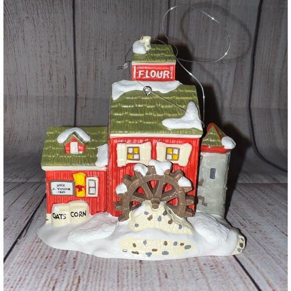 Dept. 56 Classic Ornament Series Snow Village “J. Young’s Granary” #98632 - Picture 1 of 16
